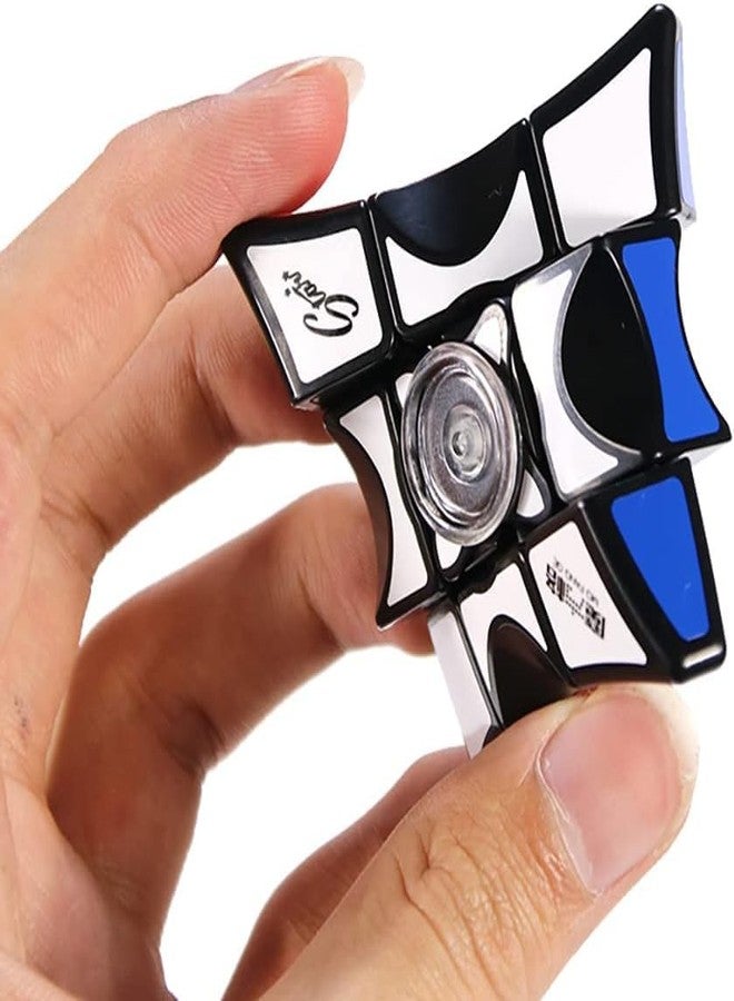 HAWKISTER مكعب هوكيستر مناسب لجميع الأعمار، مكعب كيوي 1×3×3 صغير الحجم - مكعب سرعة مرن للغاية بقاعدة سوداء 3×3×1 مكعب ألغاز سحري - Image 2